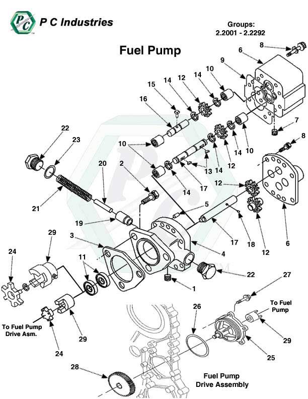 Fuel Pump - Series 60 Detroit Diesel Engines Catalog Page 110 diesel fuel pump diagram 